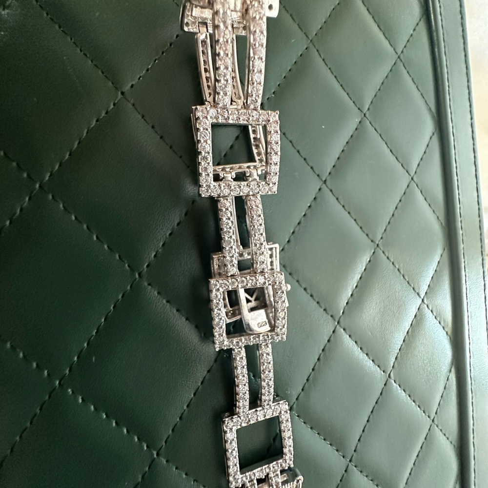 Sterling silver Geometric Bracelet - Picture 8 of 9